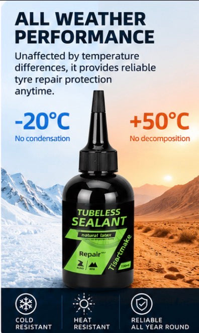 Tubeless Tyre Sealant — Natural Latex 120ml by