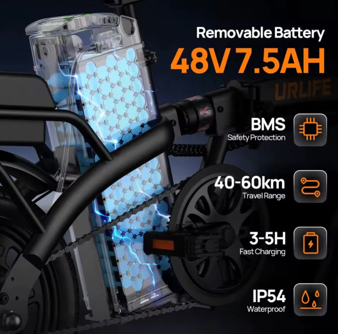 Vista — Foldable Electric Bike Type Approved Twist & Go EAPC