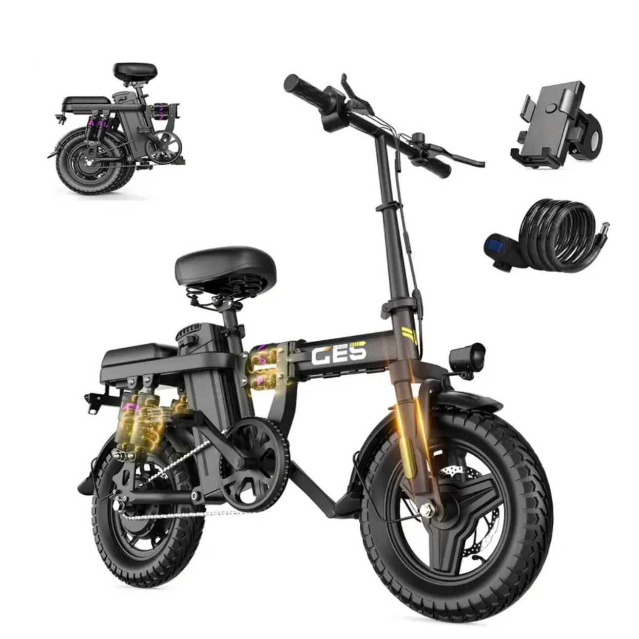 Vista — Foldable Electric Bike Type Approved Twist & Go EAPC