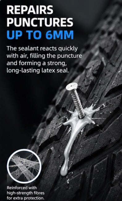 Tubeless Tyre Sealant — Natural Latex 120ml by