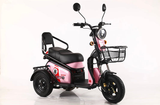 Triple Seat Electric Mobility Scooter
Tricycle - 800W Motor, 3 Speeds (10km/h, 15km/h, 25km/h) max load
300kg