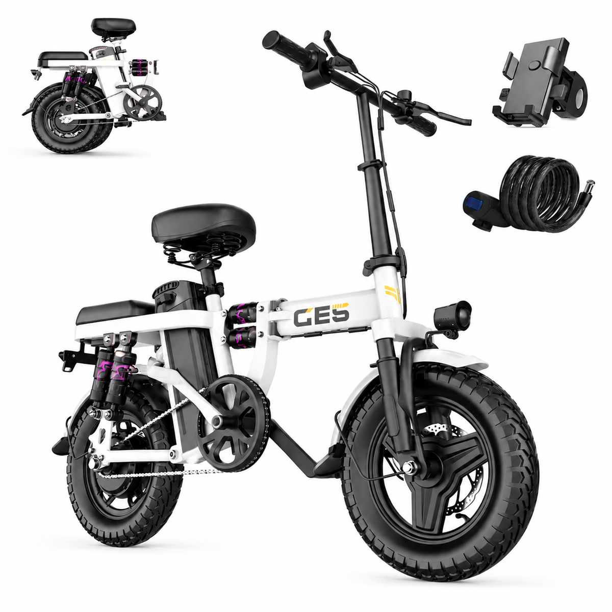 Vista — Foldable Electric Bike Type Approved Twist & Go EAPC